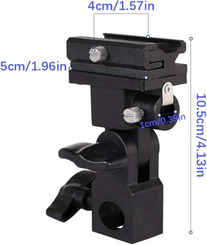 ANGESHA Rotating Flashing Bracket Holder High Strength for Camera Flashing 180 Degree Angles and Umbrella Mount