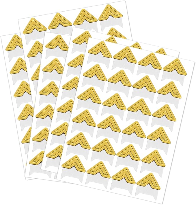 120 Pack Photo Corners Self-Adhesive, Picture Corner Stickers for Scrapbooking, Guestbook, Memory Scrapbook (Gold)