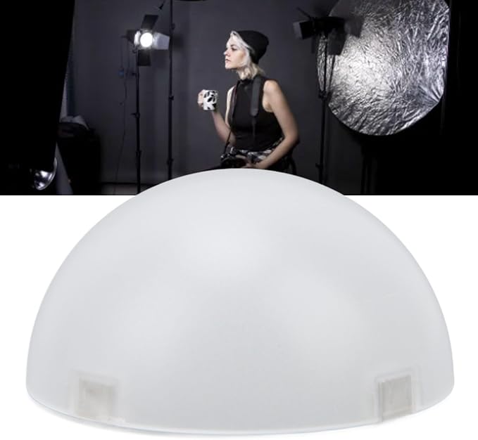 Dome Diffuser, Plastic Dome Magnetic Diffuser, Magnetic Adsorption Round Flash Head for H200R Round Flash Head, V1 Fill Light Series