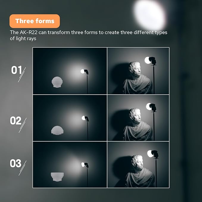 Godox ML-CD15 Collapsible Flash Diffusion Dome Diffuser with 3 adapters Compatible with Most Flashesfor Godox TT520 TT600 V1/V1 Pro AD100Pro for Wedding Portrait Studio Indoor Outdoor Photography