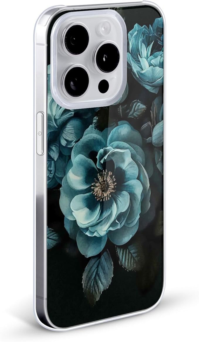 Head Case Designs Officially Licensed LebensArt Watercolor Blooms Teal Birds and Floral Hard Back Case Compatible with Apple iPhone 15 Pro Max