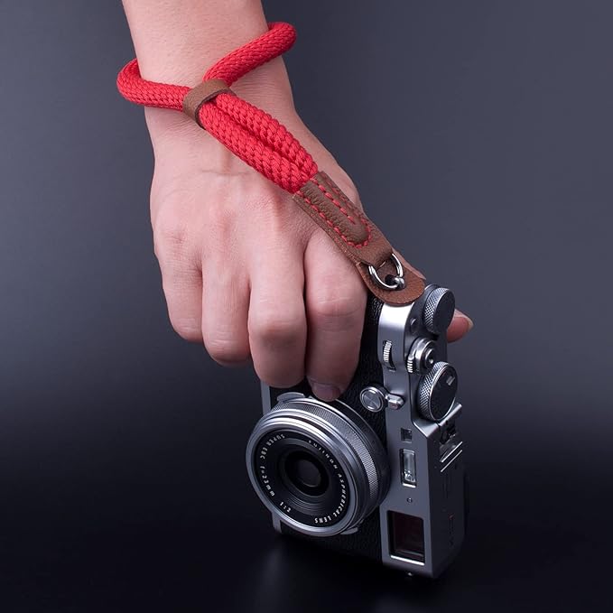 Camera Wrist Strap,Hand Strap lanyard for DSLR SLR Mirrorless Camera Rope Adjustable Safety Strap(Red)