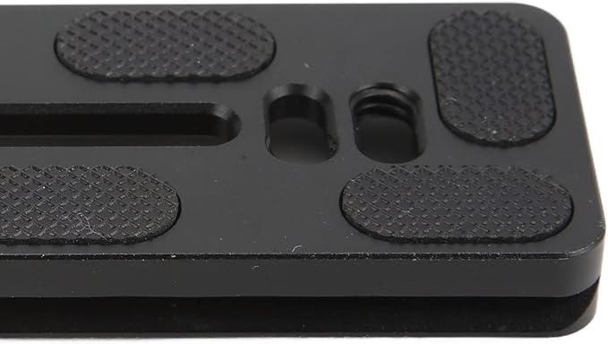 Quick Release Plate with 1/4 Inch Screw and D Ring, Arca Swiss Standard QR Plate for Camera Tripod Ball Head, Aluminum Alloy with Anti - Slip Rubber Pads (120mm)