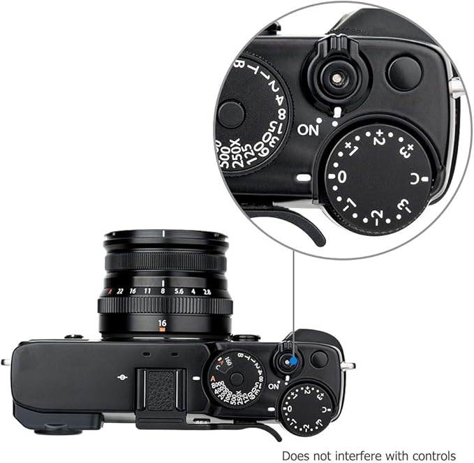 JJC Deluxe Metal Thumb Up Grip for Fujifilm Fuji X-Pro3 X-Pro2 X-Pro1 Xpro3 Xpro2 Xpro1 Digital Mirrorless Camera Thumb Support