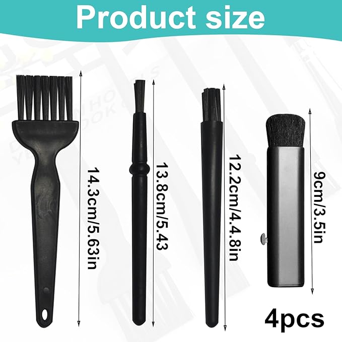 Keyboard Brush Set – 4PCS Anti Static Brush and Electronic Cleaning Brush Kit for Laptop, Computer, PC, Camera, and Small Devices – Ideal for Home, Office, or Travel Use
