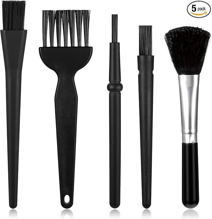 5 PCS Nylon Anti Static Dusting Brush, Mini Keyboard Cleaning Brushes Kit Electronics Cleaning Kit Small Spaces, Keyboard Cleaner Brushes Small Brush for Cleanings Computer Motherboard Camera