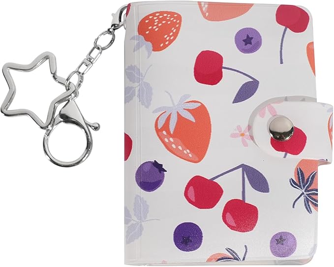 Mini Polaroid Instax Photo Album Book Holds 32 Photos for 2x3 Fujifilm Instax Mini 12 11 9 40 99 90 8 7 Evo LiPlay Instant Camera, Polaroid Snap PIC-300 Z2300 Instant Camera. (Fruits Dance, 1 Pack)