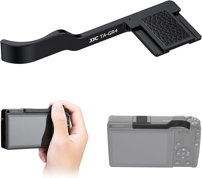 Metal Thumbs Up Grip for Ricoh GR IV GRIV GR4 GR IV HDF Monochrome, Hot Shoe Cover Cap Protector for GR IV GRIV GR4 GR IV HDF Monochrome, Better Balance and Comfortable Secure Grip
