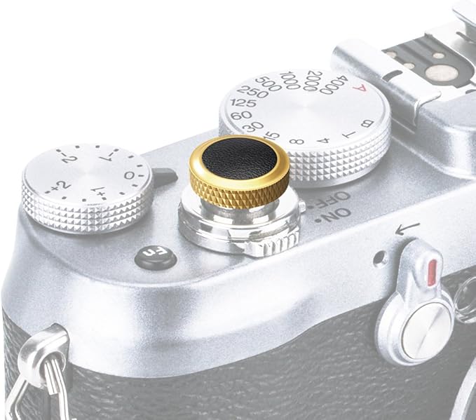 JJC Camera Soft Release Button, Shutter Button for Fuji Fujifilm X-T5 X-T4 X-T3 X-T50 X-T30 III II X-PRO3 X100V X100F X-E5 X-E4 X Half GFX100RF Sony RX1R II RX10 IV III Leica Q3 Q3 43 Nikon Zf Df F3