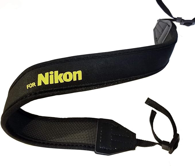 Fotasy Professional Neoprene Neck Strap for Nikkor Cameras, Camera Neck Strap Compatible with Nikon D5 D4 D3 DS850 D810 D800 D750 D7500 D7300 D7200 D7000 D5600 D5500 D5300 D5100 D5000 D3500 D3400