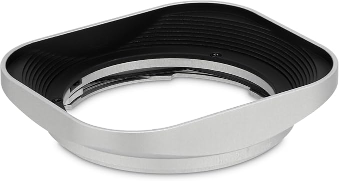 Haoge LH-ZV06 Metal Lens Hood for Zeiss Distagon T 21mm F/2.8 ZM, C Biogon T 21mm f/4.5 ZM, 25mm f/2.8 ZM, 28mm f /2.8 ZM, C Sonnar 50mm f/1.5 ZM Lens Silver