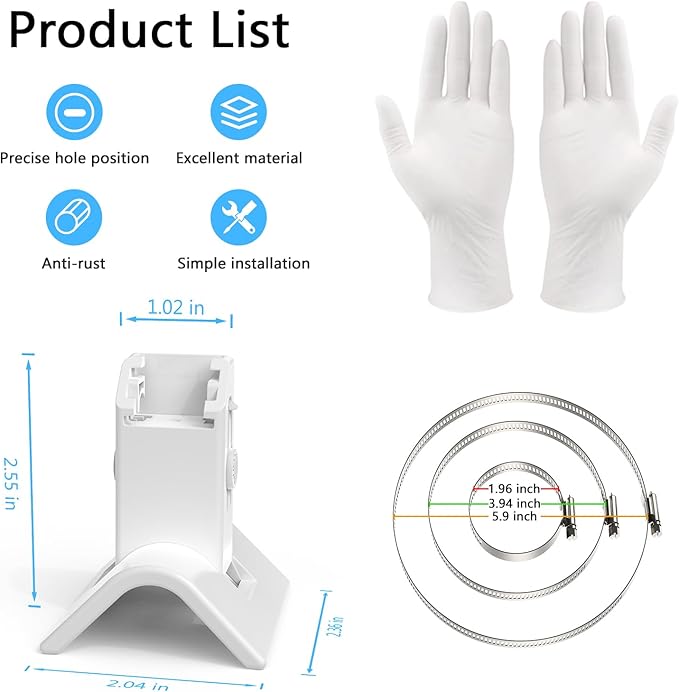 TIUIHU Camera Pole Mount for Eufy Security SoloCam S340/Eufy Security SoloCam E30,Camera Wall Mount for Eufy Security SoloCam