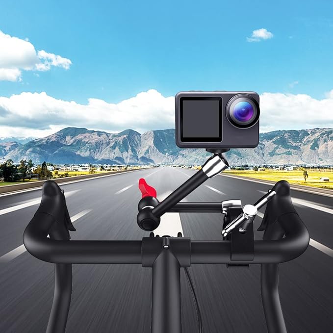 Adjustable Magic Arm, TOAZOE 11 Inch/28 cm Articulating Friction Arm Camera Mount with Both 1/4" Thread Screw Compatible with Camera, LCD Monitor, Fill Light,Flash LED Light