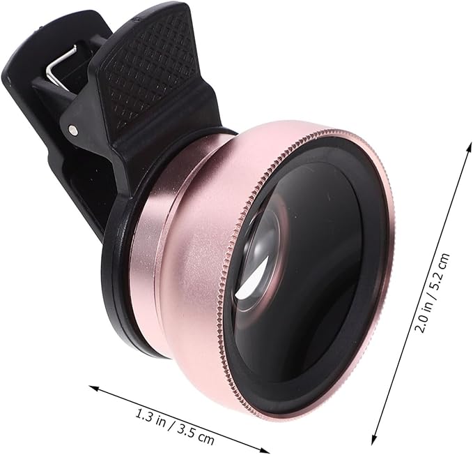 Homoyoyo Wide Angle Macro Phone Lens Dual Function Lens with Uv Protection Durable Clamp Design Compatible with Smartphones and Tablets Professional Photography Accessory