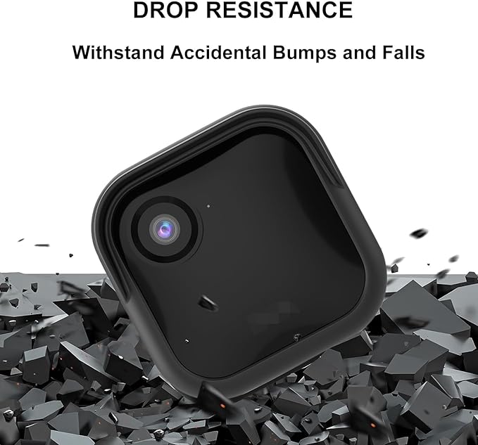 Silicone Case Cover for All-New Blink Outdoor 4 (4th Gen) - Weatherproof Protective Skin Cover with Hat Brim for All-New Blink Outdoor 4 & 2K Smart Security Camera (Black, 1 Pack)
