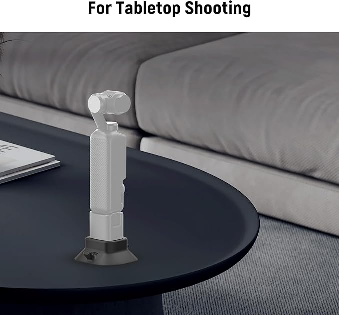NEEWER Basics AC023 Silicone Holder Base with Suction Cup for Pocket 3, Table Camera Holder ø64 mm Non-Slip Soft Stable, Accessory Compatible with DJI Osmo Pocket 3 Gimbal Camera