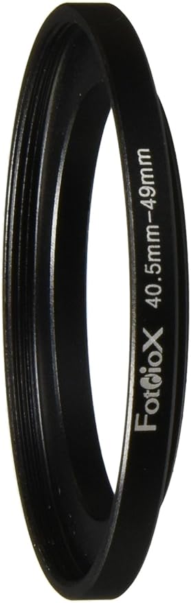 Fotodiox Metal Step Up Ring, Anodized Black Metal 40.5mm-49mm 40.5-49 mm