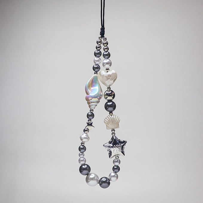 Beaded Camera Wrist Strap Cute Digital Camera Charm Lanyard Phone Charms Strap Beaded Camera Chain for Phone Bag Keychain