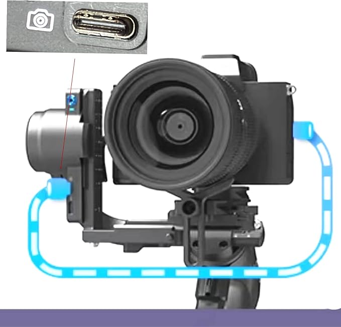 Feiyutech Stabilizer Connects Camera Control for Nikon Shutter Release Cable for scorp/scorp c/scorp min/scorp Mni-P/scorp 2 Join NK D7100 D7200 D750 D7500 D600 D610 Z5 Z6 Z7(FY-DC2 nk)