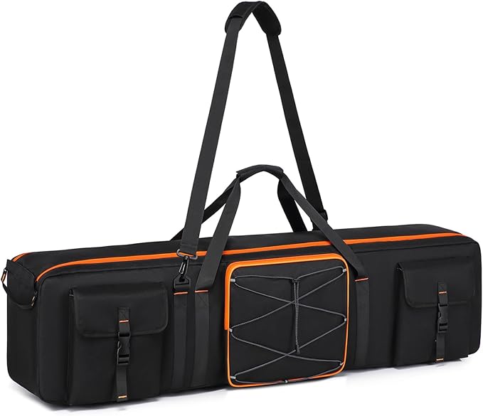 Tripod Carrying Case,Tripod Light Stand and Photography Lighting Kit Bag,Photo Studio Equipment Large Carrying Bag with Removable Padding (40 * 9.8 * 9.6in)