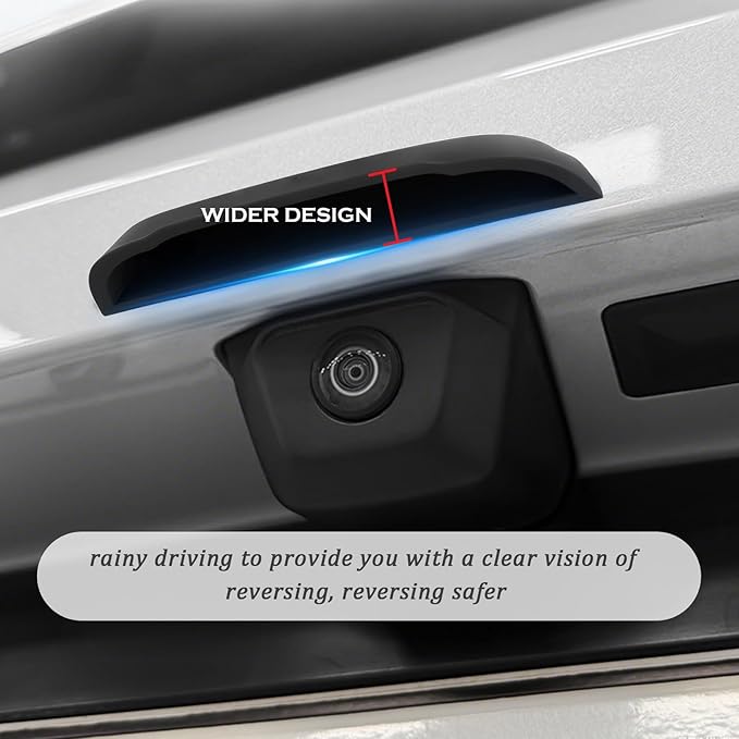 Car Backup Camera Rain Cover,Soft Silicone Car Backup Camera Rain Shield for Rains Protection & Clear Reversing Image,Self-Adhesive Back up Cameras for Cars Rains Cover