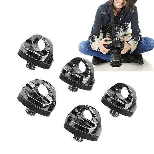 Quick Release Plate Mounting Screw, 20mm Head Diameter, Prevent Scratches, Rubber Pad, DRing Camera Screws for Outdoor Photography