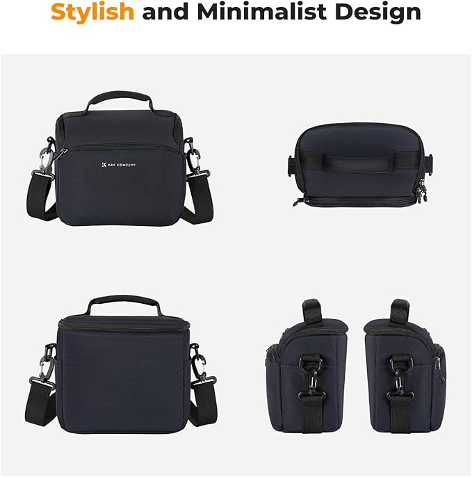K&F CONCEPT Camera Sling Bag Small Crossbody Camera Case DSLR/SLR/Cute Compact Shoulder Photography Bags for Photographers