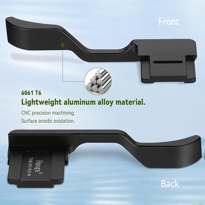 Haoge Thumb Hand Grip for Sony RX1R III Camera Accessories Metal Hot Shoe rx1r iii m3 Thumb Up Rest Hand Grip THB-RX1RIII-B Black