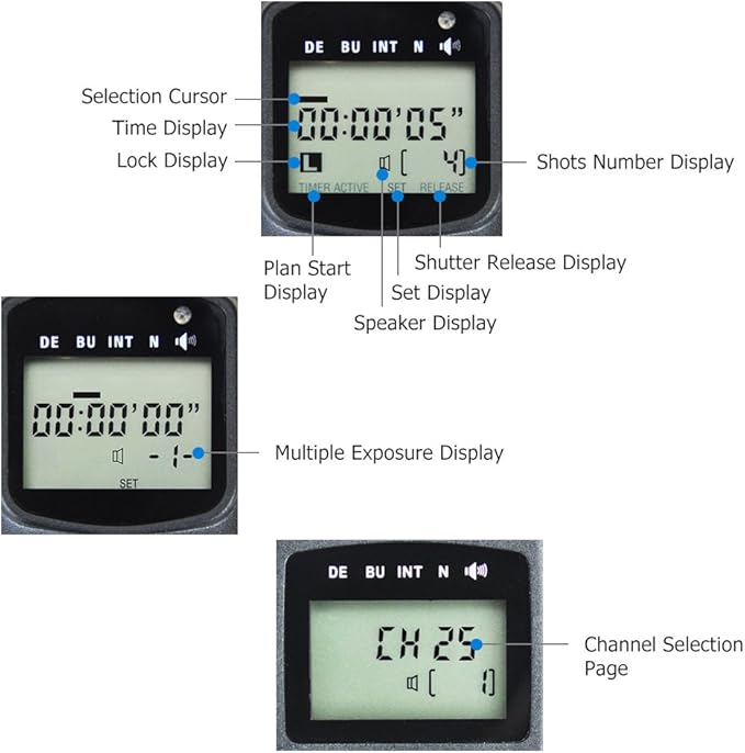 JJC Wireless Intervalometer Timer Remote Control Shutter Release for Nikon Z8 Z9 D850 D500 D5 D810 D810A D800 D700 D4s D4 D3 D3s D3X D2H D2X D2Hs D2Xs D300s D300 D200 D100 and More Nikon Camera
