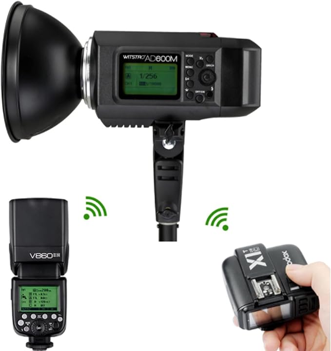 GODOX AD600BM Outdoor Flash Strobe Light Bowens Mount 600Ws GN87 HSS 2.4G Wireless X System, 8700mAh Battery, W CB-09 Carrying Bag PB-600 Portable Flash Bag