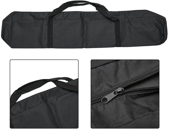 Camera Tripod Storage Bag Padded Carrying Case with Shoulder Strap for Photography Light Stand Mic Stand Umbrella Equipment 80-150cm Length Black(84 * 15CM)