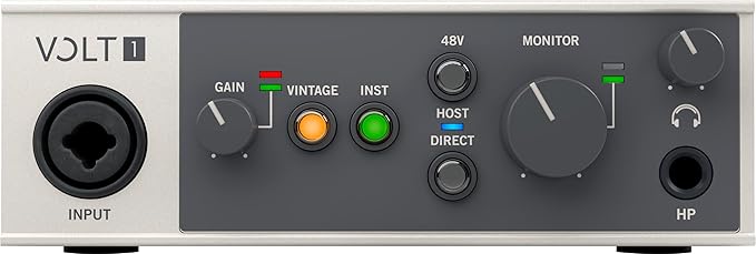 Universal Audio Volt 1 USB Recording Studio Audio Interface