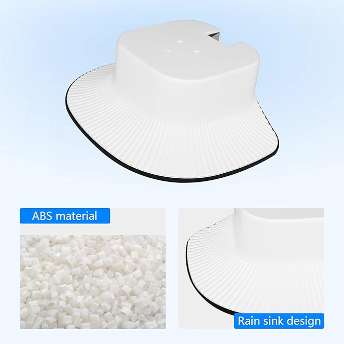 2 Pack Rain Cover Compatible with Eufy SoloCam E30/E42, Weatherproof Sun Shade Outdoor Security Camera Protection Shield,Anti-Glare Sun Visor, Easy to Install