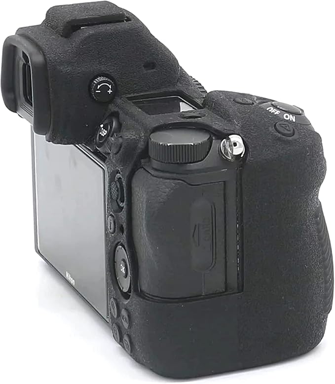 Professional Secure Silicone Camera Case Cover Housing Body Skin for Nikon Z6 Z7 Full Frame Mirrorless Camera (Black)
