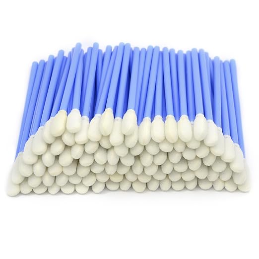 (100 Pcs) 3.66 inch Foam Swab Cleaning Swab Foam Tips Sponge Stick for Inkjet Printer Print Head Camera Optical Lens Optical Equipment (Blue)