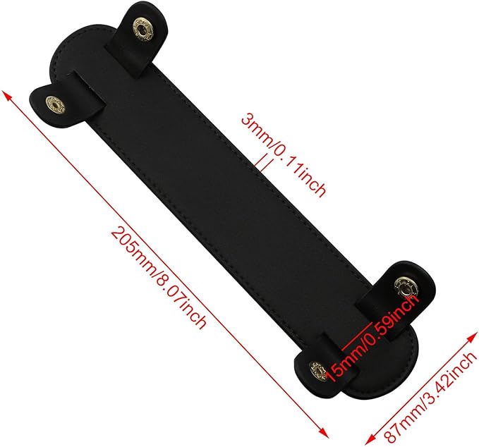 XGNG PU Leather Shoulder Strap Pad Non-Slip Wide Detachable Soft Leather Strap Cover Replacement