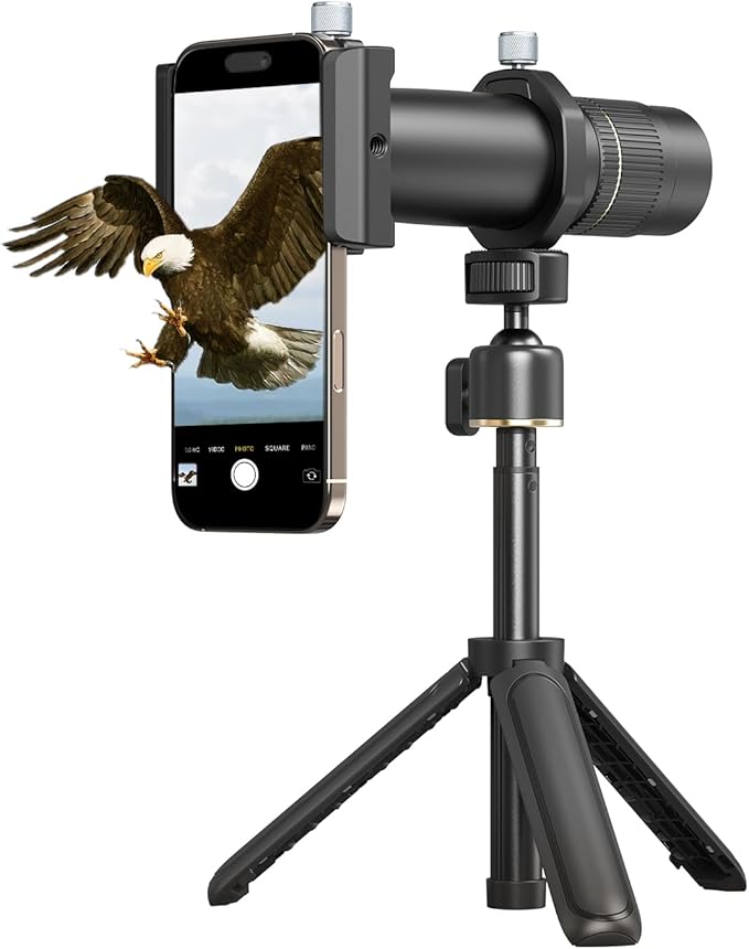 Bundle: SmallRig 1.55XT Anamorphic Lens for Phone 3578B+ SmallRig 8X Telephoto Lens for Mobile Phone (T-Mount) 4737
