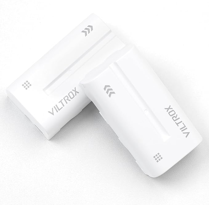VILTROX 2 Pack 2200mAh USB-C Port Rechargeable Li-ion Battery NP-F550 for Video Conference Light VILTROX 116T 200T Ring Light