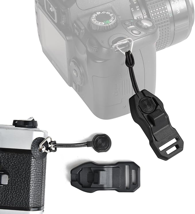 Anchor Connector Suitable for Peak Design Strap 3-Layer Structure Load-Bearing 198 lbs Suitable with DSLR Mirrorless Camera Telescopes (Black-2)