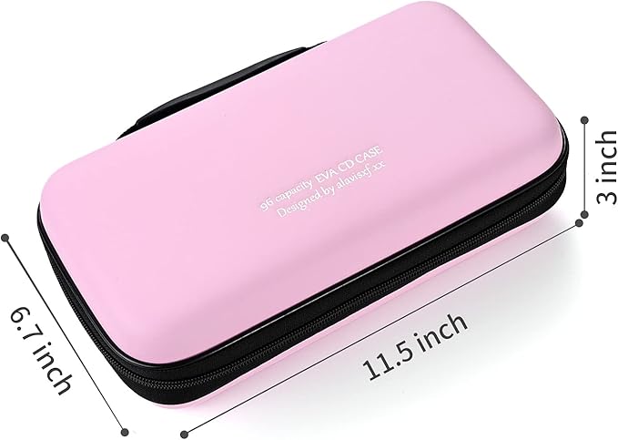 DVD Case, EVA CD Case Holder Storage Organizer Portable Protective DVD Wallet Holder for Car