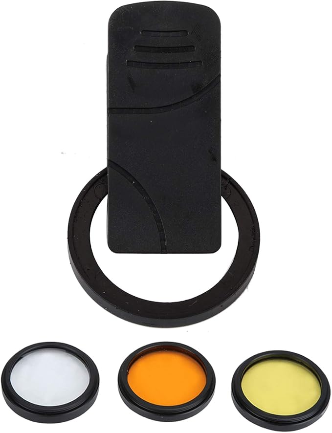 Fish Tank Photography Lens, Seawater Coral Cylinder Lens with Macro Filter Aquarium Set Yelow Orange Phone Camera Cell Underwater Diving Kit for Freshwater Universal Smartphone
