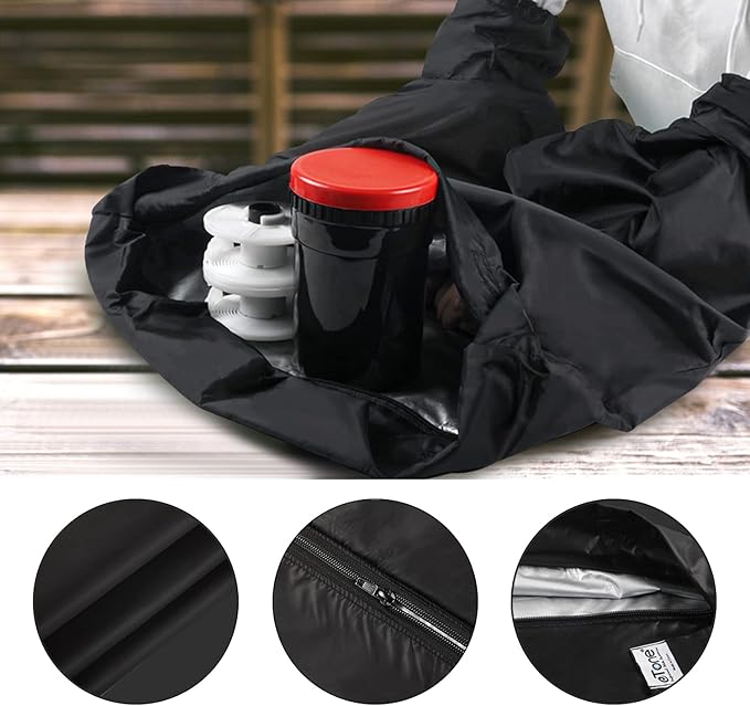 Darkroom Equipment eTone Film Changing Bag Camera Dedicated Film Developing Darkroom Zipper Bag Double Layer Load Photography 22X22.8'' Photography Accessories (M)
