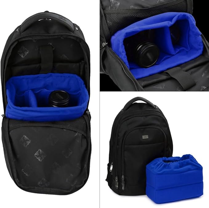 Koolertron Shockproof Camera Photo Bag for SLR TLR Camera Insert Partition Padded Case,Can be Put Directly Into the SLR Camera Bag With Freely Adjustable Compartment