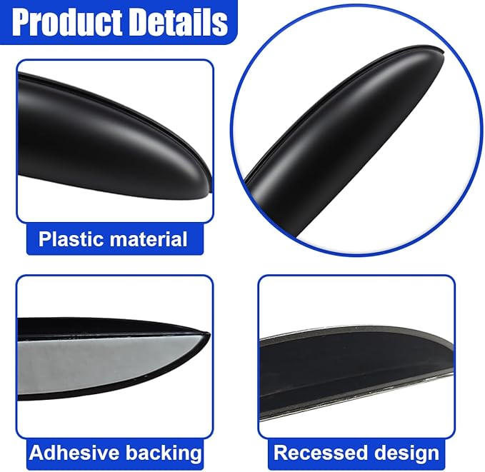 Car Rear View Camera Cover, Universal Rainproof Automotive Backup Camera Protective Guard, Car Reversing Cameras Exterior Modification Accessories for Blocking Rainwater (Black)
