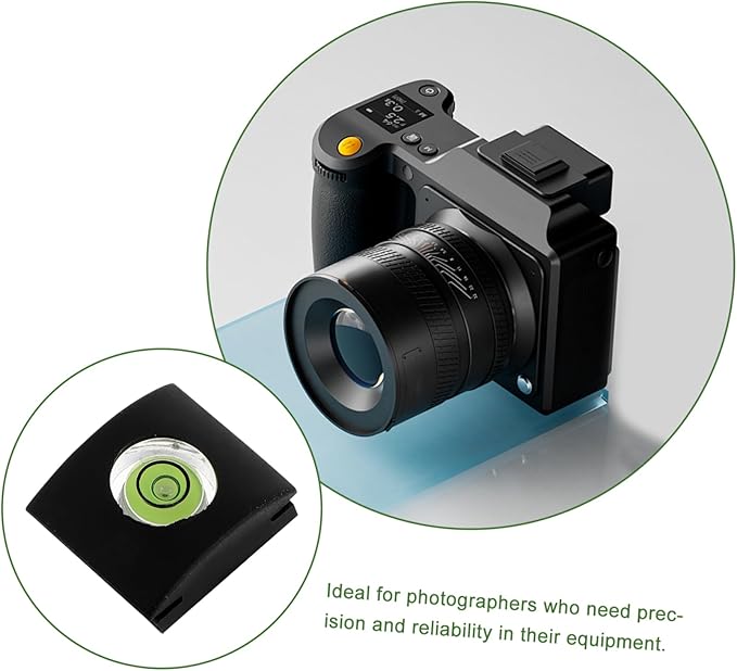 Camera Hot Shoe Protector Cover Spirit Level Plastic Hot Shoe Cover for DSLR and Flashlight Essential Accessory for Stable Photography