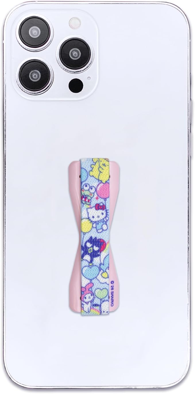 Hello Kitty® and Friends - LOVEHANDLE Universal Phone Grip for Smartphones & Mini Tablets - Phone Holder for Hand - Wireless Charging Compatible - Made in The USA