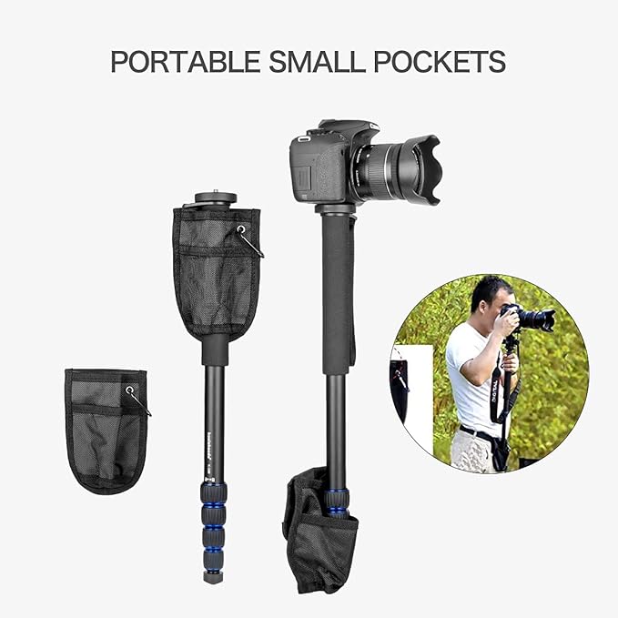 Koolehaoda 64-inch Camera Aluminium Monopod for All Canon Sony, Nikon