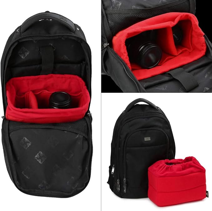 Koolertron Shockproof Camera Photo Bag for SLR TLR Camera Insert Partition Padded Case,Can be Put Directly Into the SLR Camera Bag With Freely Adjustable Compartment