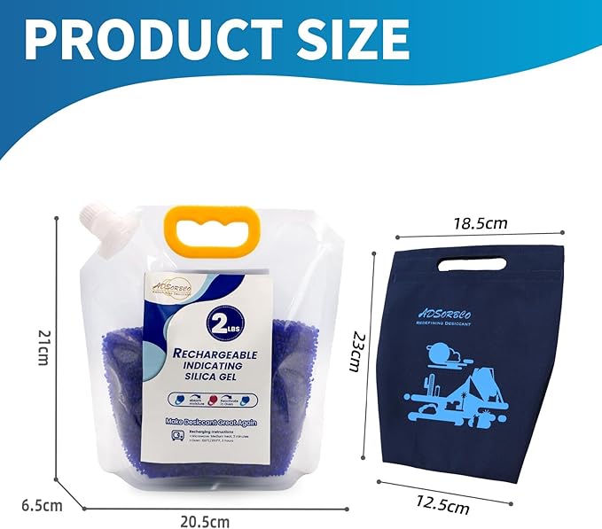 Premium Blue to Pink 3mm Silica Beads, Reusable Desiccant Bulk for 3D Filament, Electronics, Cameras, Jewelry, and Safes (Blue to Pink, 2 LBS with 1 bag)