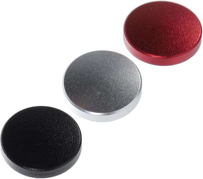 Gadpiparty 3pcs Aluminum Alloy Concave Camera Shutter Release Button Accessory for Enhanced Grip and Comfort Photography